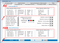 Program facturare - ecran Configurare - Personalizare Factura alegere cmpuri opionale vizibile