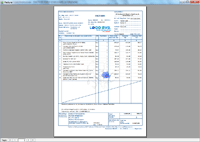 Program facturare - print factura clasic albastra