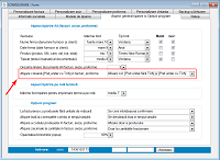 Ecran de personalizare factura cu sau fr coloana de pre unitar cu TVA