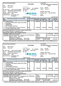 Program facturare - print 2 Facturi clasic / A4