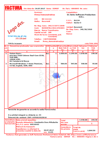 Program facturare - print factura business rosu