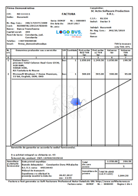 Program facturare - sigl / fundal factura clasic