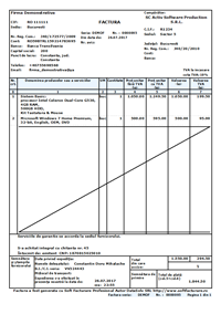 Program facturare - model factur A4 n format clasic