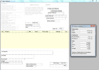 Program facturare - ecran pentru creare design template factura