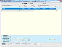 Program facturare - ecran pentru introducere facturi