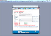 Program facturare - fereastra de configurare in engleza